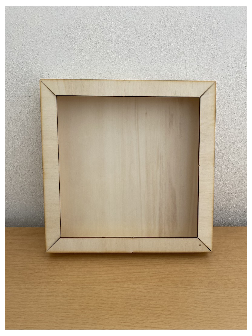 BACHECA IN LEGNO DA COSTRUIRE 22x22 cm - Miniature d'arte shop