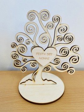 ALBERO DELLA VITA PER I NONNI 15 CM CON BASE