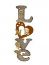Kit Scritta love verticale personalizzata