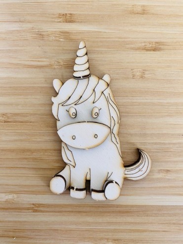 UNICORNO SEDUTO 10 CM 3D