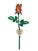 ROSA APERTA 3D CON CUORE PER LA MAMMA