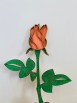 ROSA APERTA 3D CON CUORE PER LA MAMMA