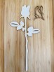 Rosa chiusa in 3d 35 cm