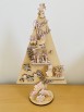 KIT ALBERO CON MENSOLE E PRESEPE 30 CM