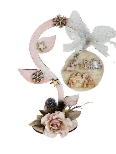 KIT ALBERO CON MENSOLE E PRESEPE 30 CM