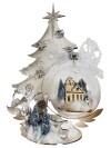 Kit porta sfera albero 52 cm con sfera da 20 cm e paesaggio