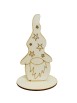 Gnomo con baffi e base 15 cm