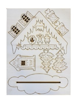 Casa Natale Gingerbread 3d 40 cm