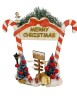 KIT PORTA MERRY CHRISTMAS  CON BASE 4 M
