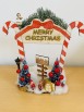 KIT PORTA MERRY CHRISTMAS  CON BASE 4 M