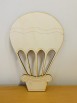 mongolfiera di legno