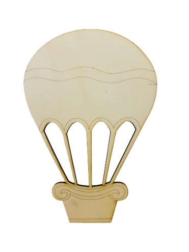 mongolfiera di legno