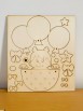 BAMBINA CON MONGOLFIERA 35 CM 3D 6 MM