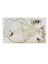 CONIGLIETTO CON SCRITTA HAPPY HEASTER 6 MM