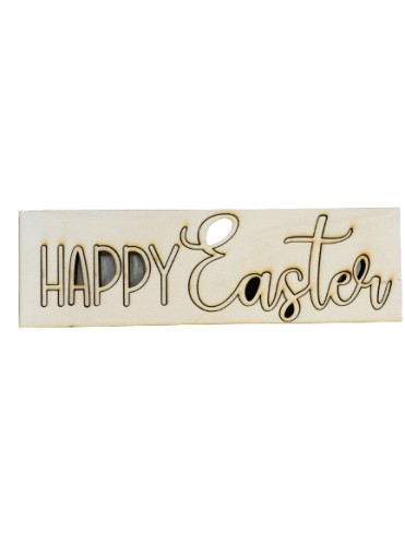 SCRITTA HAPPY EASTER 15 CM 6 MM
