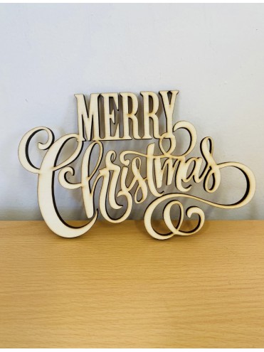 Scritta Merry Christmas 21 cm