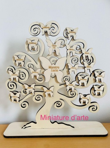ALBERO DELLA VITA PER LE MAESTRE CON FARFALLE 30 CM