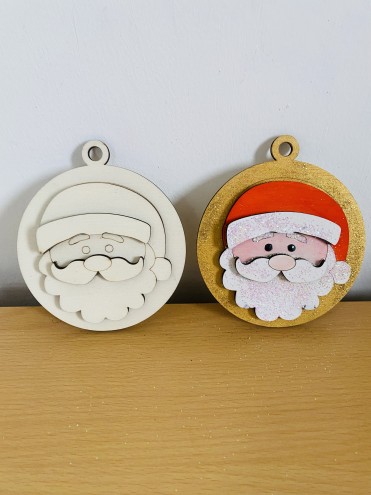Sfera Pallina Babbo natale 3D