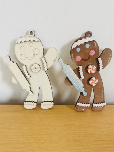 Ginger Bread  3D 15 cm con matterello