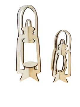 Lanterna legno 2 misure