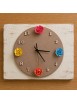 Kit orologio base mdf marrone