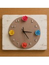 Kit orologio base mdf marrone