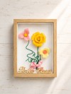 Kit quadretto con 3 fiori