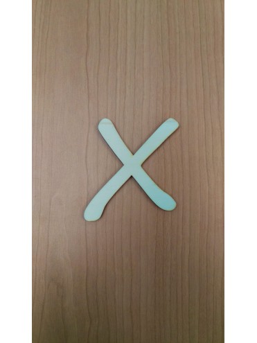 LETTERA X Grande 10cm