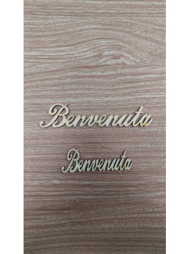 Scritta Benvenuta Corsivo p/m