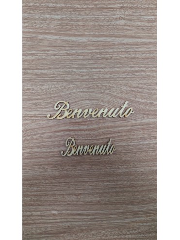 Scritta Benvenuto Corsivo M/P