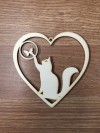 GATTO NEL CUORE2 9cm